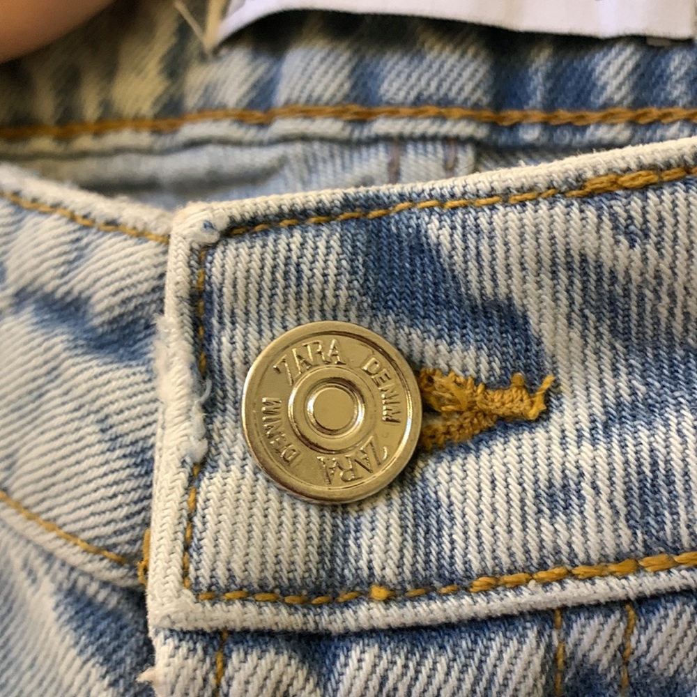 Zara High Rise Straight Leg Jeans - Picture 9 of 16